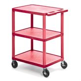 Utility Cart 3 Shelves - 24â€³W x 18â€³D x 36.5â€³H