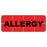 Alert Tamper-Evident Label Allergy - Red