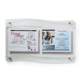 Horizontal Document Frost Frame Double - 25"W x 1.5"D x 16"H