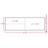 Meditech 4"W x 1.25"H - 1" Core White