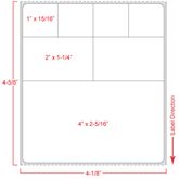 Cerner 4.5"W x 4"H - 3" Core White