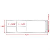 Misys/Sunquest 1.1875"W x 4.125H - 3" Core White