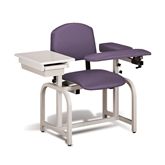 Lab X Standard Draw Chair 20" seat height With Side Drawer - 40"W x 27"D x 36"H