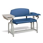 Lab X Series Extra Wide Blood Draw Chairs Lab X Extra-Wide Draw Chair with Drawer 53"W x 26" D x 36"H