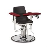 Hydraulic Draw Chair with Padded Armrests Without Side Drawer - 30.75"W x 30"D x 49"H