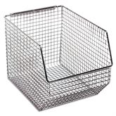 Wire Mesh Hang & Stack Bin 8"W x 10.5"D x 7"H