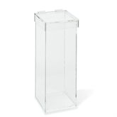 Acrylic Waste Container with Lid 6.25"W x 17.75"H