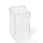 Acrylic Waste Container with Lid 5.125"W x 7.375"H