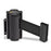 Wall-Mounted Safety Barrier 7' Black Finish w/Black Belt