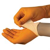 Orange Nitrile Exam Gloves Small