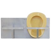 Stainless Steel Bedpan Rack Double - 12â€H x 28â€W