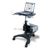 Sit/Stand Mobile Laptop Workstation Workstation with Shelf