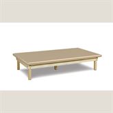 Wood Frame Exam Table with Upholstered Platform Top Wooden Frame Platform Mat Table with Upholstered Top - 48"W x 84"L x 18"H