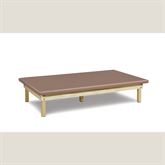 Wood Frame Exam Table with Upholstered Platform Top Wooden Frame Platform Mat Table with Upholstered Top - 60"W x 84"L x 18"H