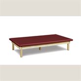 Wood Frame Exam Table with Upholstered Platform Top Wooden Frame Platform Mat Table with Upholstered Top - 72"W x 96"L x 18"H