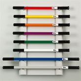 Physical Therapy Weight Bar Wall Mount Rack Physical Therapy Weight Bar Wall Mount Rack (Holds 8) - 23.5" W x 36.5" H