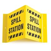 V Sign 15"W x 6"D x 8"H Spill Station