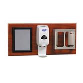 Exam Room Panel Room Organization with Stainless Steel Glove Dispenser on Panel - 35"W x 16"H