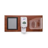 Exam Room Hygiene Mask and Glove Panel Room Organization with Glove and Mask Dispenser on Panel - 35"W x 16"H