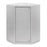 Single Door Cabinet Corner - 4 Shelves - 24"W x 8"D x 24"H