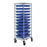 Complete Carts 11-Container Bin Cart - Frame: 21"W x 24"D x 74"H - Boxes: 17.5"W x 22.5"D x 3"H