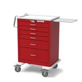 6-Drawer Heavy-Duty Steel Emergency Cart with Accessory Package 6-Drawer with Accessory Pkg - 42"H