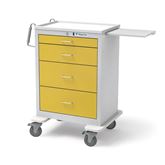 Isolation Cart with Key Lock 4 Drawer - 29"W x 24.5"D x 42"H