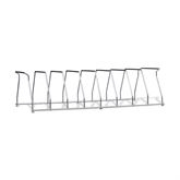 Cubbie File Storage 8 Capacity Wire Organizer with Handles - Chrome - Fits up to 2.75" Binders