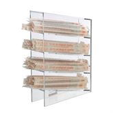 Tilted Acrylic Pipette Rack Acrylic Pipette Rack - 3.5"W x 11.5"D x 16"H