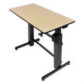 Workfit-D Sit-Stand Desks Workfit-D Sit-Stand Desk - Birch/Black