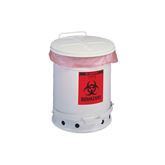 Biohazard Waste Can 6gal - 11.875"D x 15.875"H