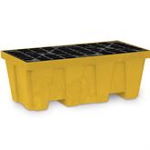 EcoPolyBlend Spill Control Pallet with Drain 49"W x 25"D x 18"H - Yellow