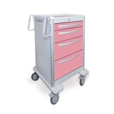 Med Jr. Aluminum Cart 4-Drawer with Key Lock - 39"H