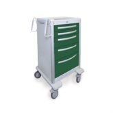 Med Jr. Aluminum Cart 5-Drawer with Key Lock - 42"H