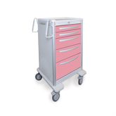 Med Jr. Aluminum Cart 5-Drawer with Key Lock - 42"H