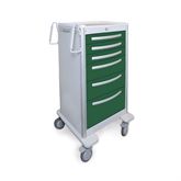 Med Jr. Aluminum Cart 6-Drawer with Key Lock - 45"H