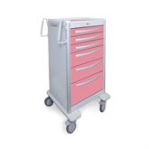 Med Jr. Aluminum Cart 6-Drawer with Key Lock - 45"H