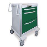 Med Jr. Aluminum Cart 3-Drawer with Lever Lock - 36"H