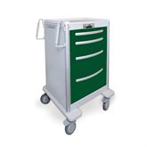 Med Jr. Aluminum Cart 4-Drawer with Lever Lock - 39"H