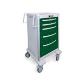 Med Jr. Aluminum Cart 5-Drawer with Push-Button Lock - 42"H