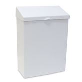 Feminine Hygiene Receptacles Feminine Hygiene Receptacle, White Metal