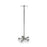 Stainless Steel Foot Control IV Pole Stainless Steel Foot Control IV Pole - 4-Hook Top