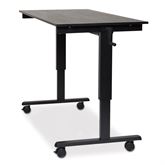 Crank Adjustable Stand Up Desk 60"W Black Frame