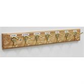 Wood Racks 7-Hook Coat Rack - 24"L