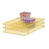 Jumbo Wire Tube Rack For 13mm/3mL, 5mL, 7mL Tubes - Holds 176 - 11.75"L x 7.75"W x 2.5"H