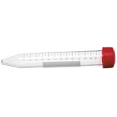 Polypropylene 15mL Conical Centrifuge Tubes with Screw Caps Sterile - 17mm x 120mm (50/rack)