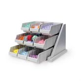 Tiered Organizer Bin System 9-Bin - 20.13"W x 21.38"D x 14.25"H