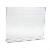 Sink Splash Guard With Sign Holder - 23.625"L x 4.5"W x 19.25"H