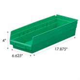 4"H Shelf Bin 6.625"W x 17.875"D