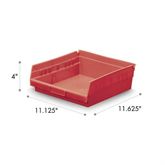 4"H Shelf Bin 11.125"W x 11.625"D